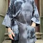 Japon Kapamalı Batik Kimono