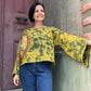 Batik Müslin Bluz – “Gaia” | El Boyaması, Toprak Tonlarında Bohem Tasarım