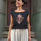 Bohem Batik Desenli Müslin Bluz – %100 Pamuk