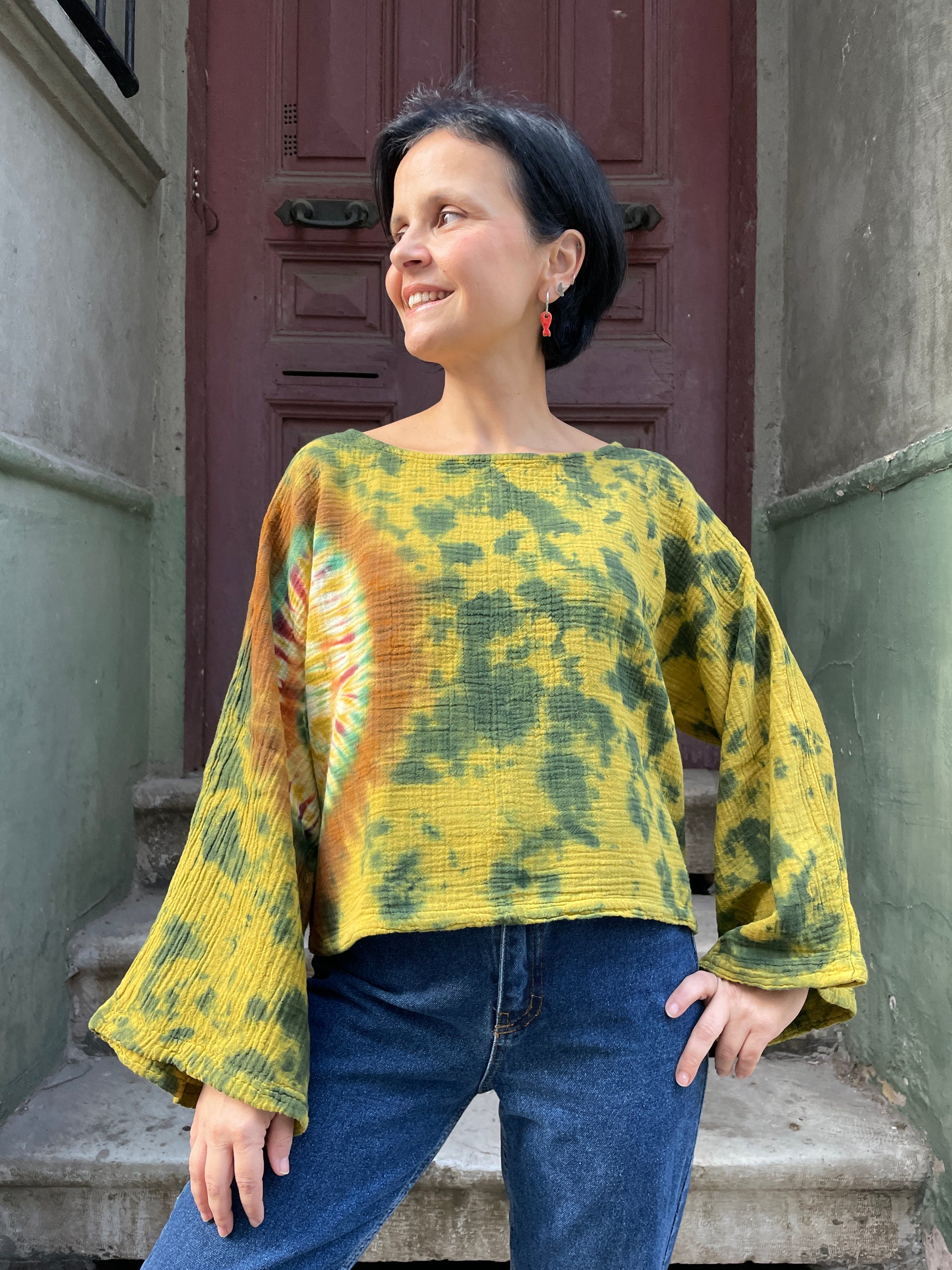 Batik Müslin Bluz – “Gaia”