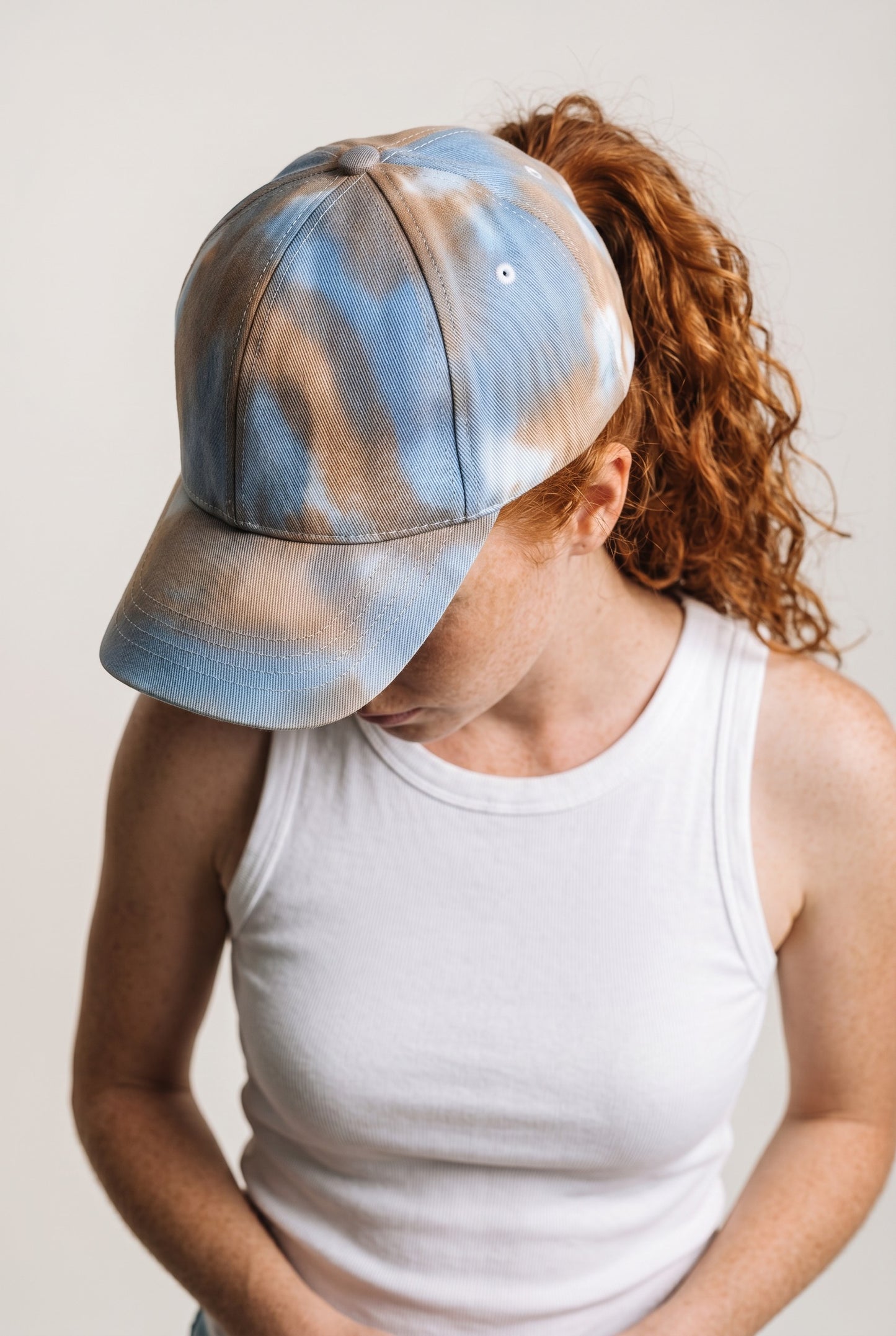Batik Desenli Unisex Şapka – Lagoon El Boyaması Kep