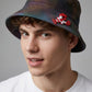 Crimson Tide Batik Balıkçı Şapkası – El Yapımı Desenli Unisex Bucket Hat