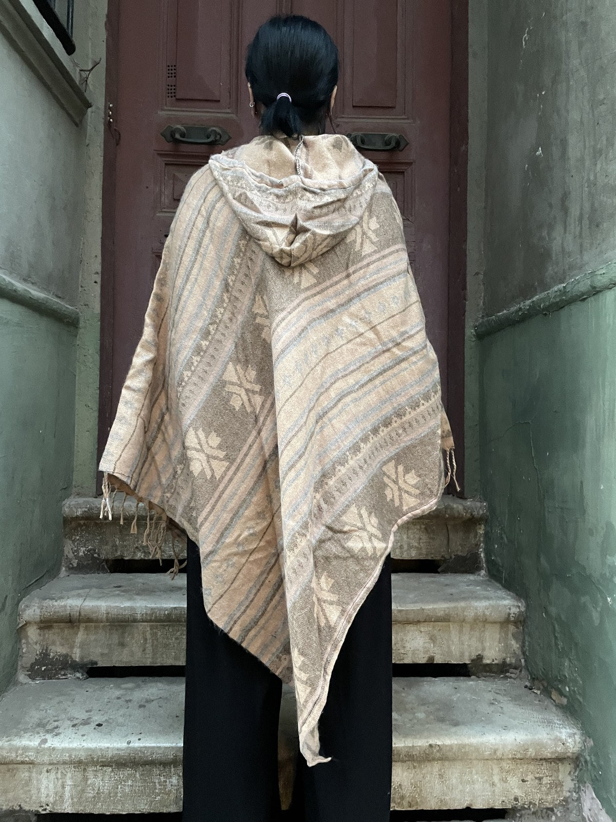 Bohemian Ethnic Rug Poncho