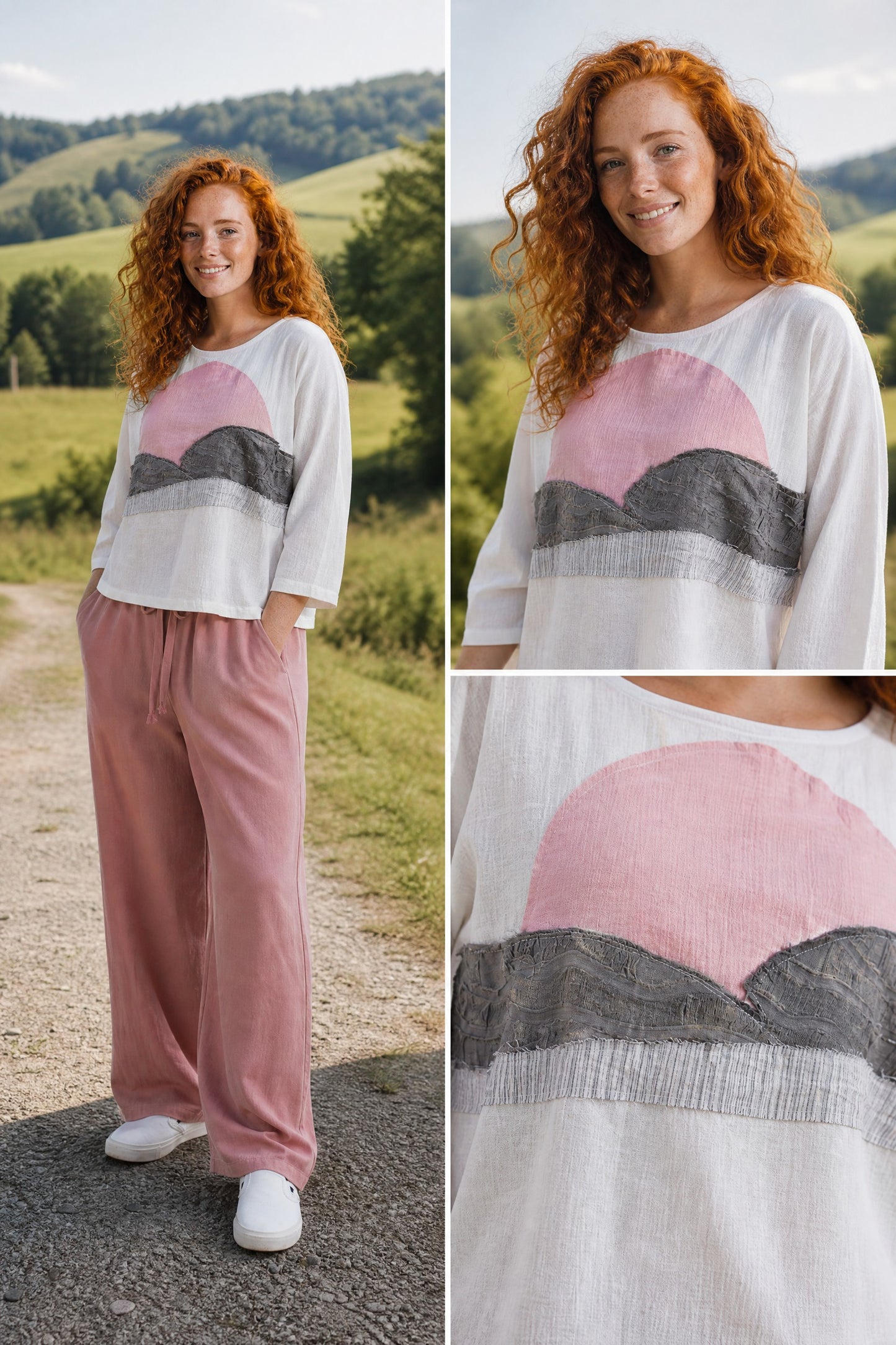 Bohemian Muslin Loose Collar Blouse
