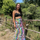 Bohem Tasarım Gökkuşağı Batik Bağlamalı Etek