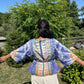 Bohem Batik Kadın Kimono – Mor Turuncu