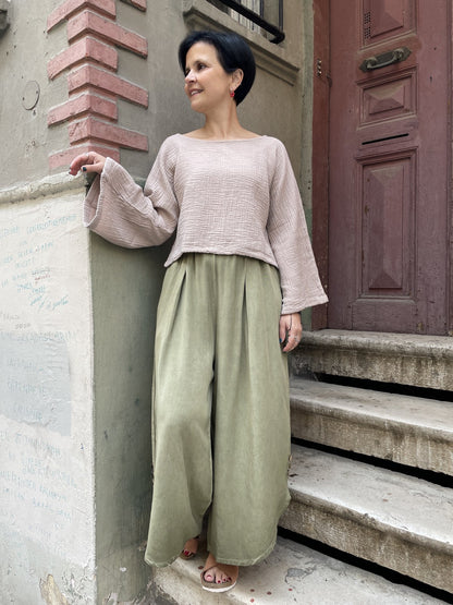 Bohem Kapri Bol Paça Pantolon