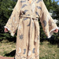 Güneş Desenli Unisex Pamuk Kaftan