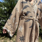 Güneş Desenli Unisex Pamuk Kaftan