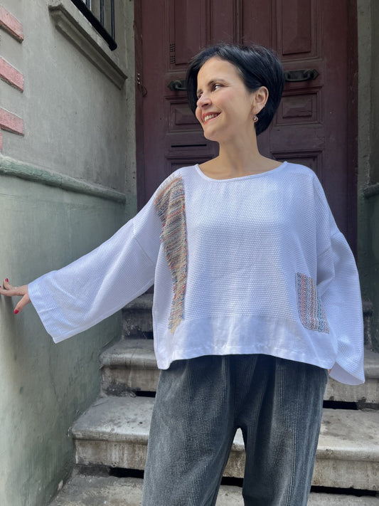 Almera Dokuma Kadın Bluz