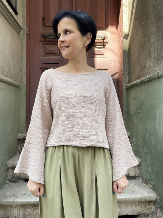 Bohem Müslin Bluz – 4 Farklı Renk, Bedenli