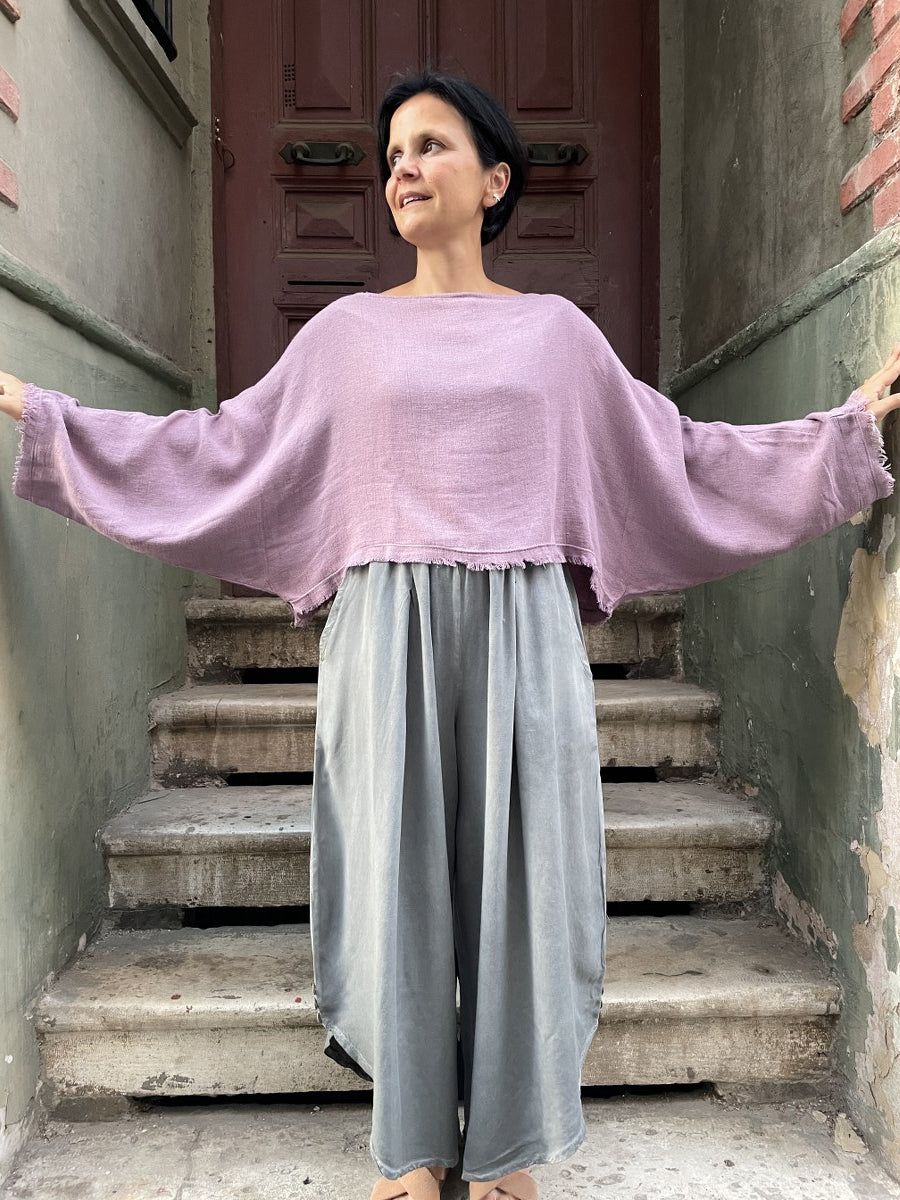 Bohem Yarasa Kol Bluz – Mor 