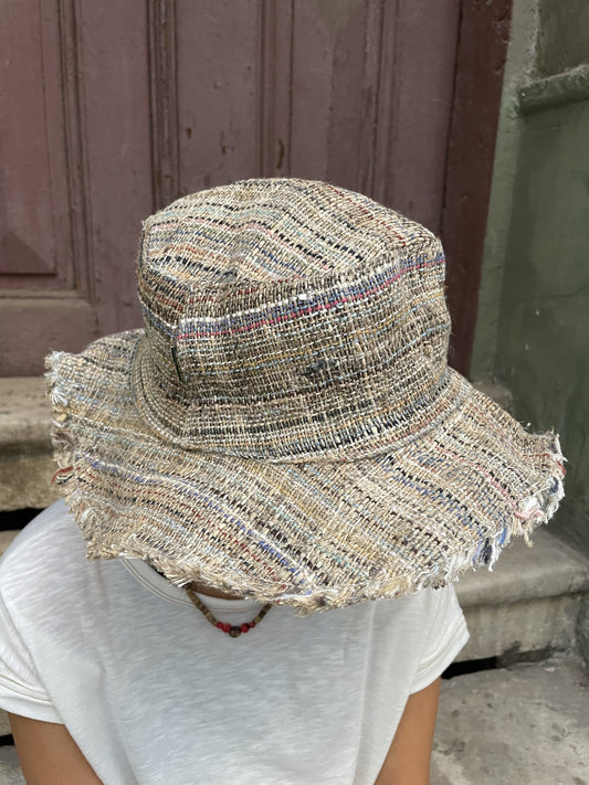%100 Hemp El Dokuması Bohem Şapka