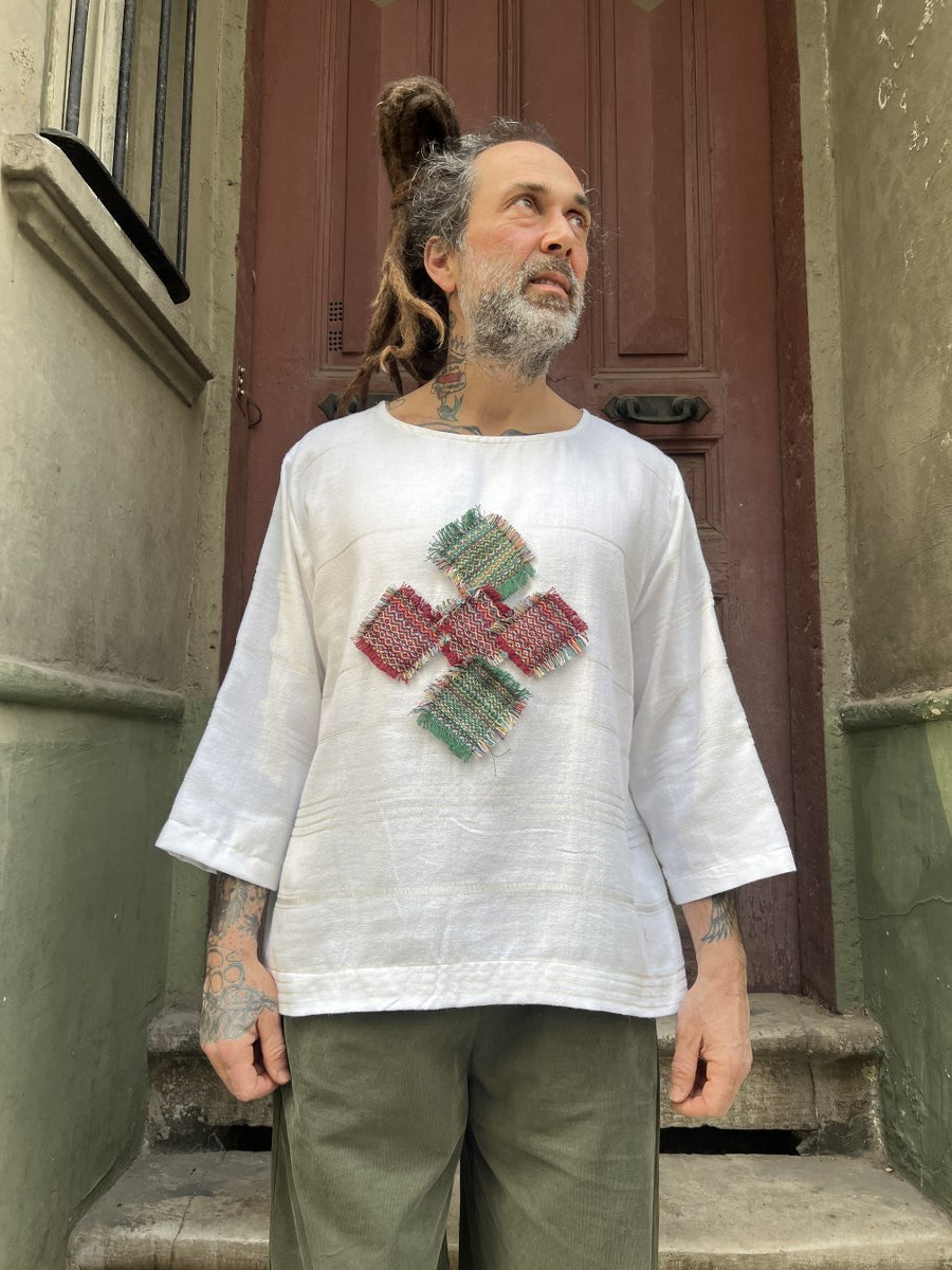 Arvion Tasarım Dokuma Erkek Bluz – %100 Pamuk