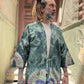 Bohem Erkek Chakra Batik Tasarım Kimono Ceket