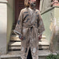 Ay & Güneş Desenli Erkek Kimono Kaftan Ceket
