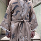 Ay & Güneş Desenli Erkek Kimono Kaftan Ceket