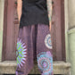 Unisex Nepal Mandala Desenli Şalvar Pantolon