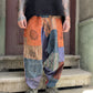 Nepal Patchwork Turuncu Kadın Pantolon