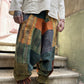 Nepal Patchwork Sarı Yeşil Kadın Pantolon