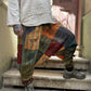 Nepal Patchwork Sarı Yeşil Kadın Pantolon