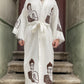 Festival Buddha Uzun Erkek Kimono Kaftan Ceket Bornoz