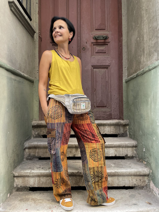 Bohem Nepal Kadın Patchwork Pantolon
