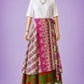 Çift Taraflı Bağlamalı İpek Etek Sarong – Pembe Desenli (Nepal)