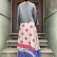 cift_Tarafli_Nepal_ipek_Etek_Yuvarlak_Desenli_Pembe_Bej_Bohem_Tarz