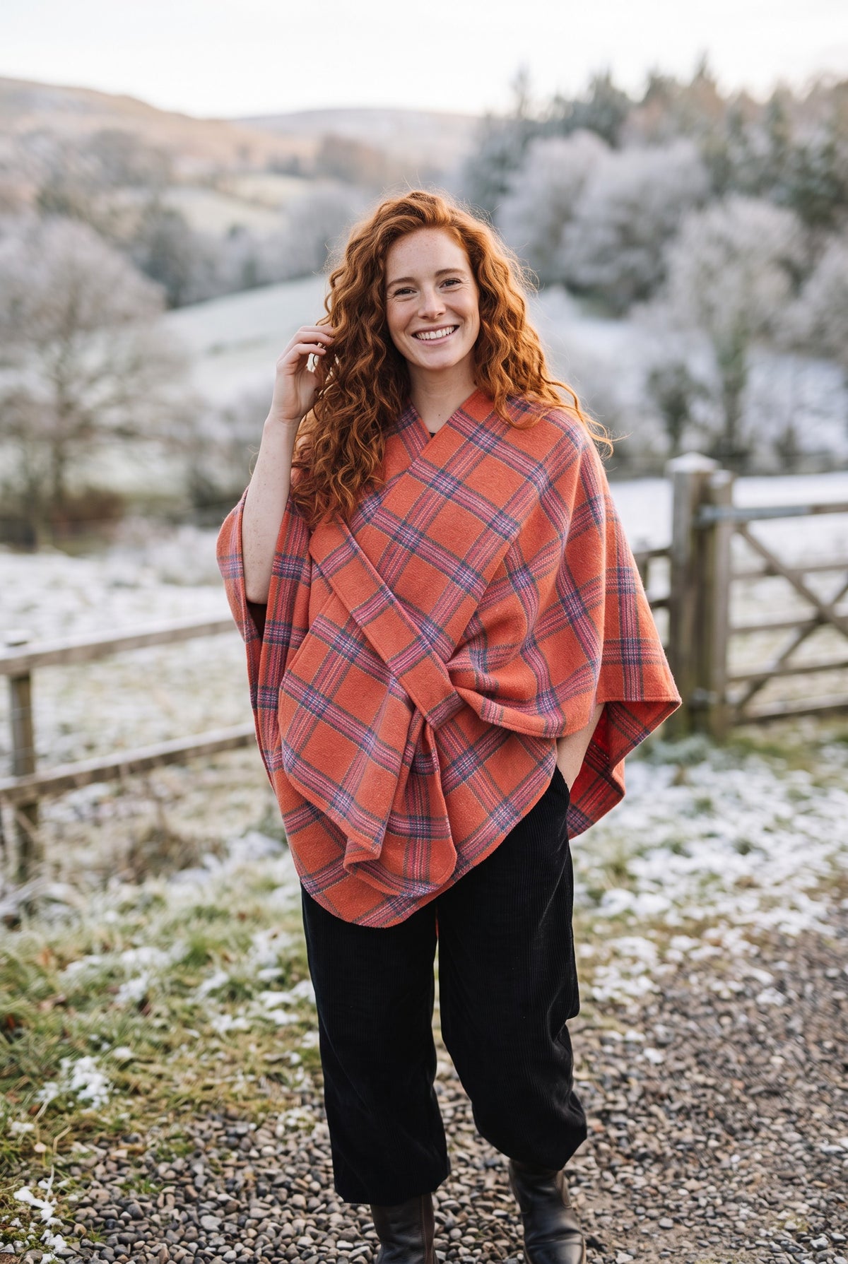 Bohemian One Pocket Colorful Poncho