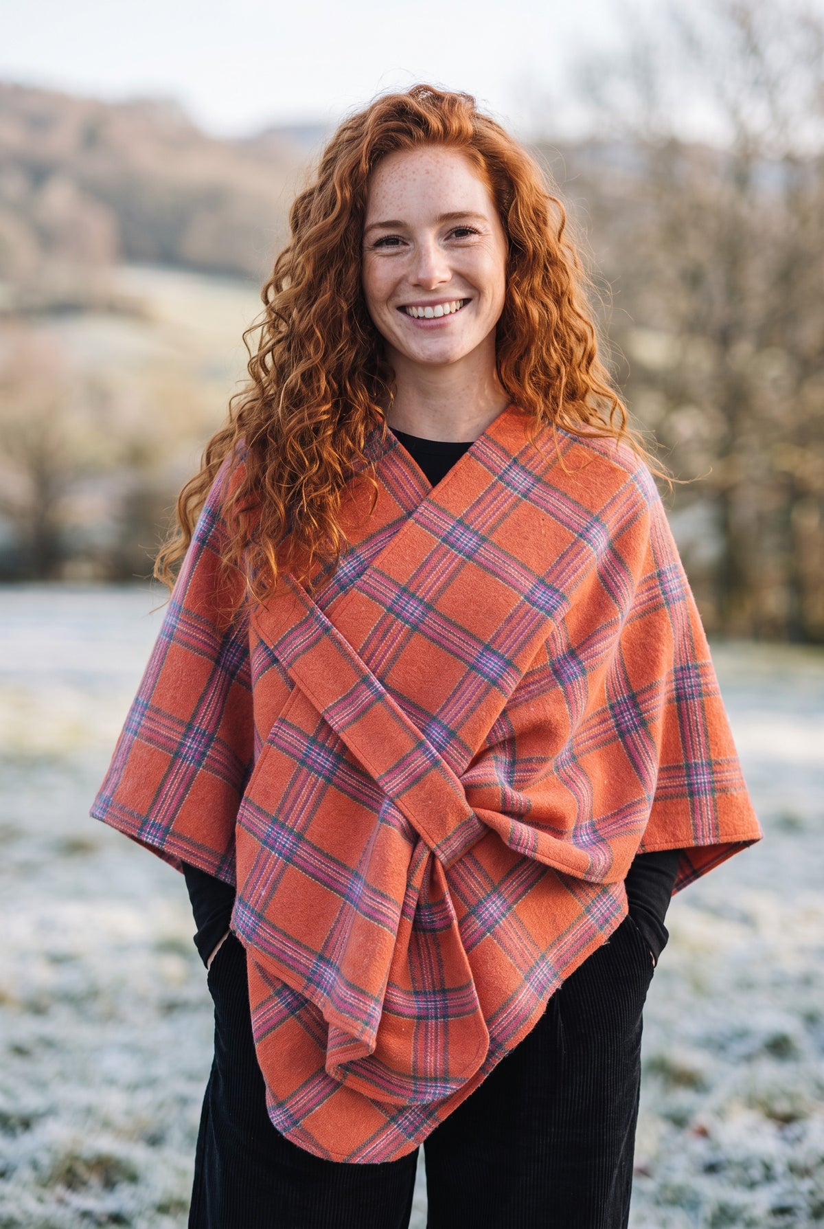 Bohemian One Pocket Colorful Poncho