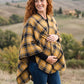 Bohemian One Pocket Colorful Poncho