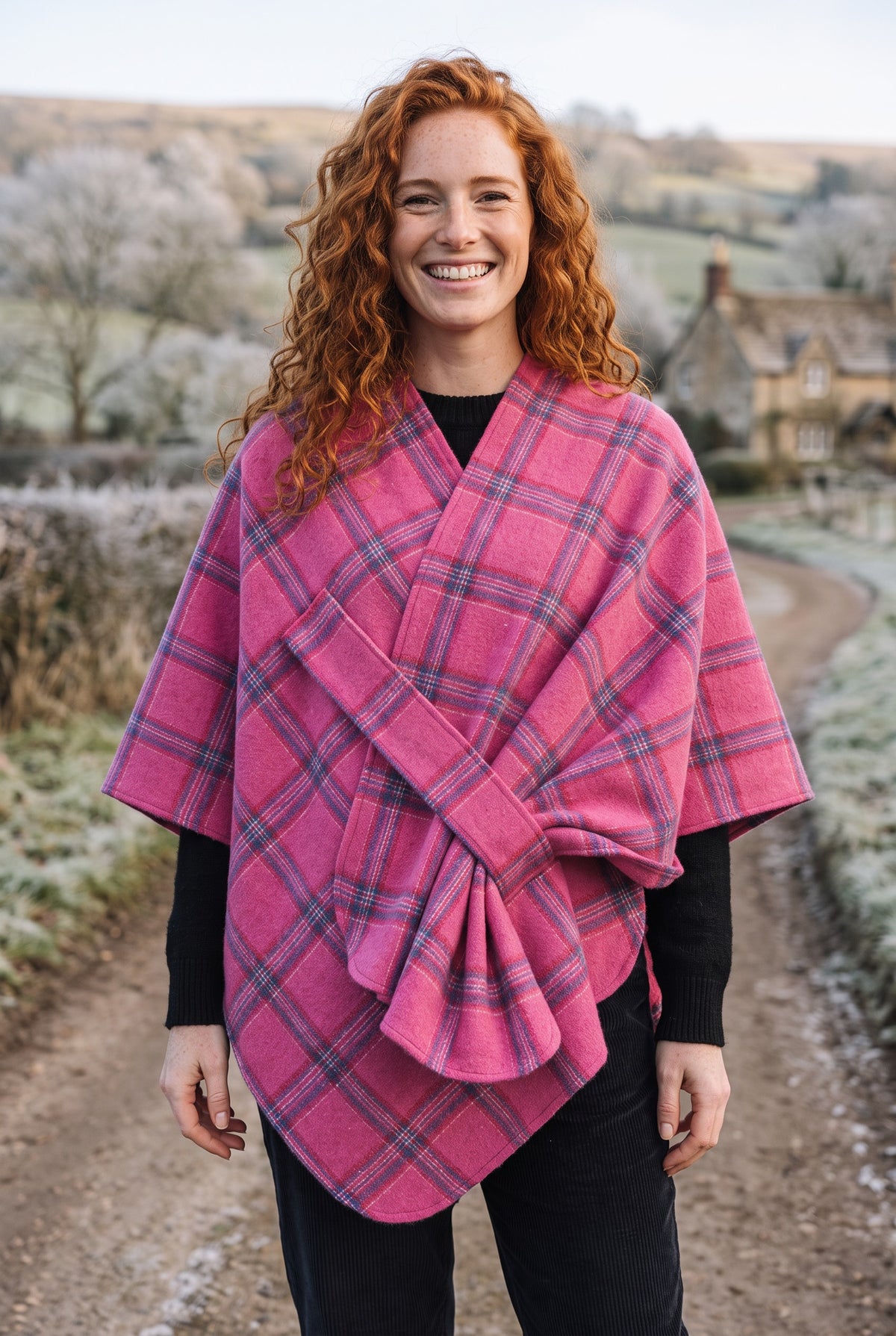 Bohemian One Pocket Colorful Poncho