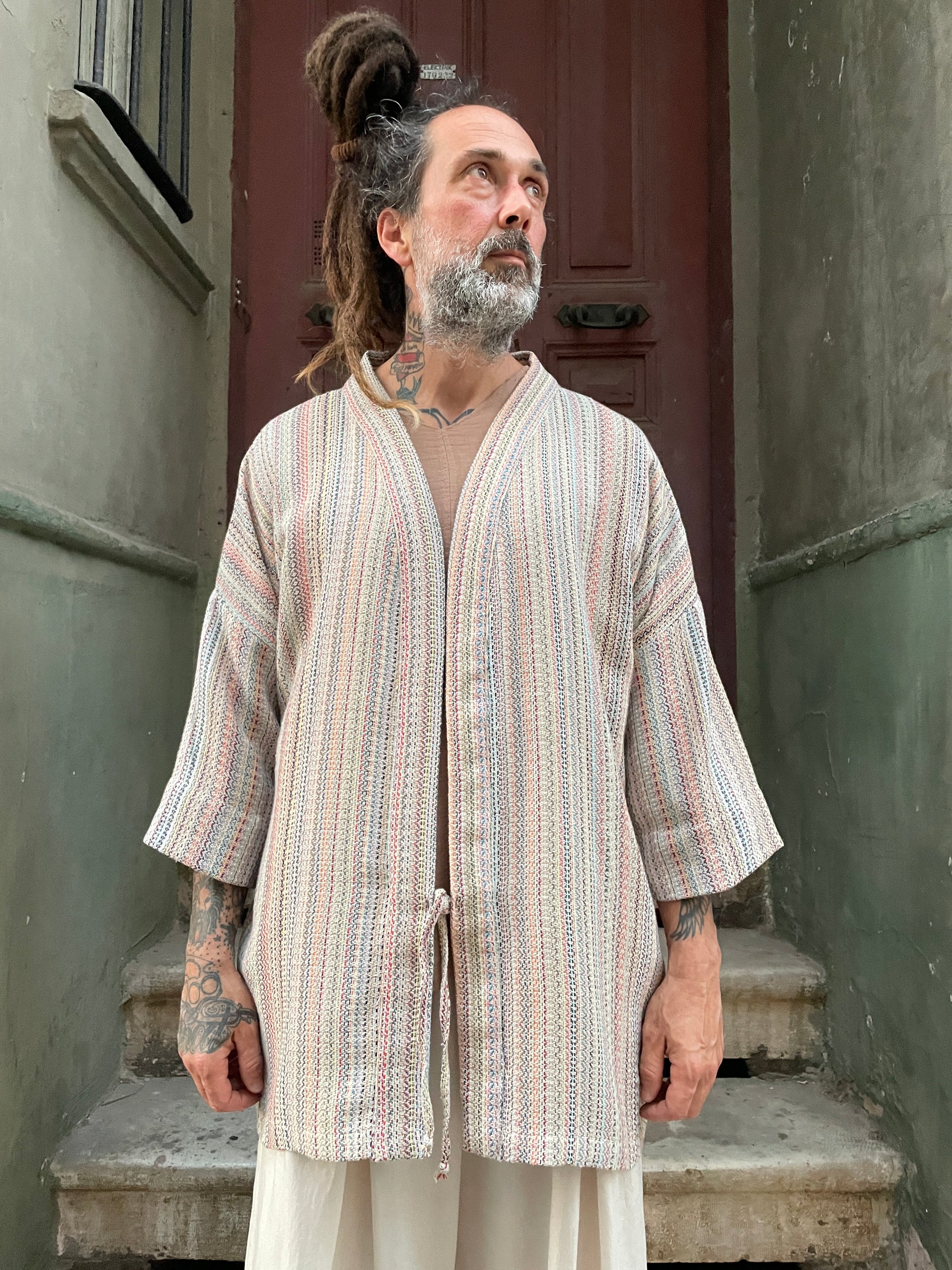 Bohem Pamuk Erkek Kimono