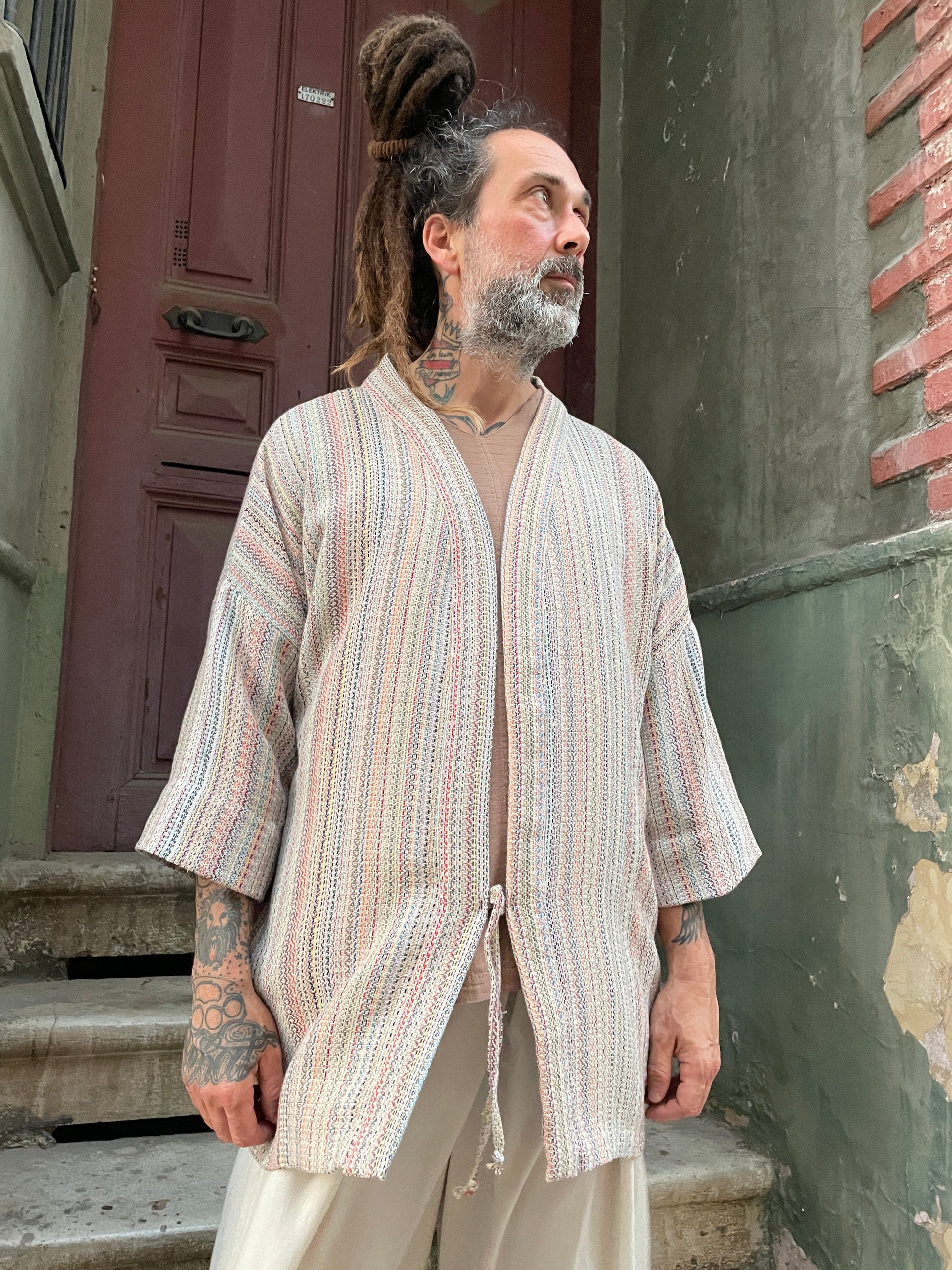Bohem Pamuk Erkek Kimono