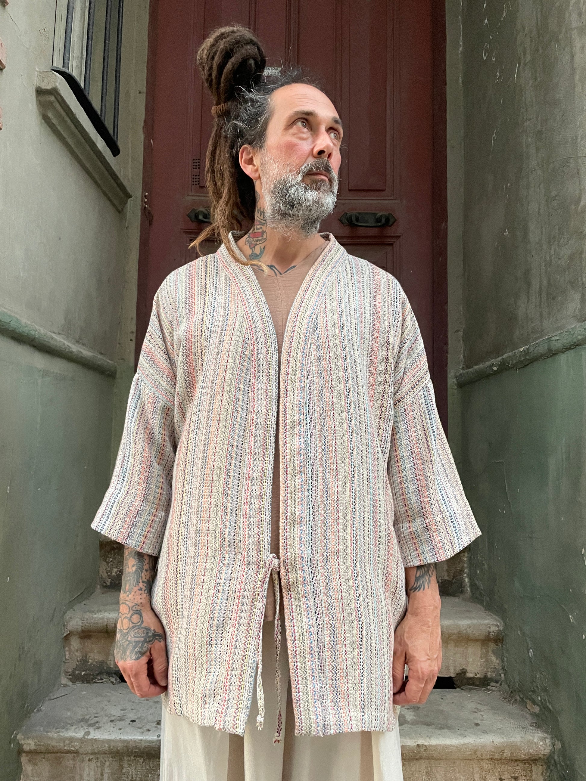 Bohem Pamuk Erkek Kimono