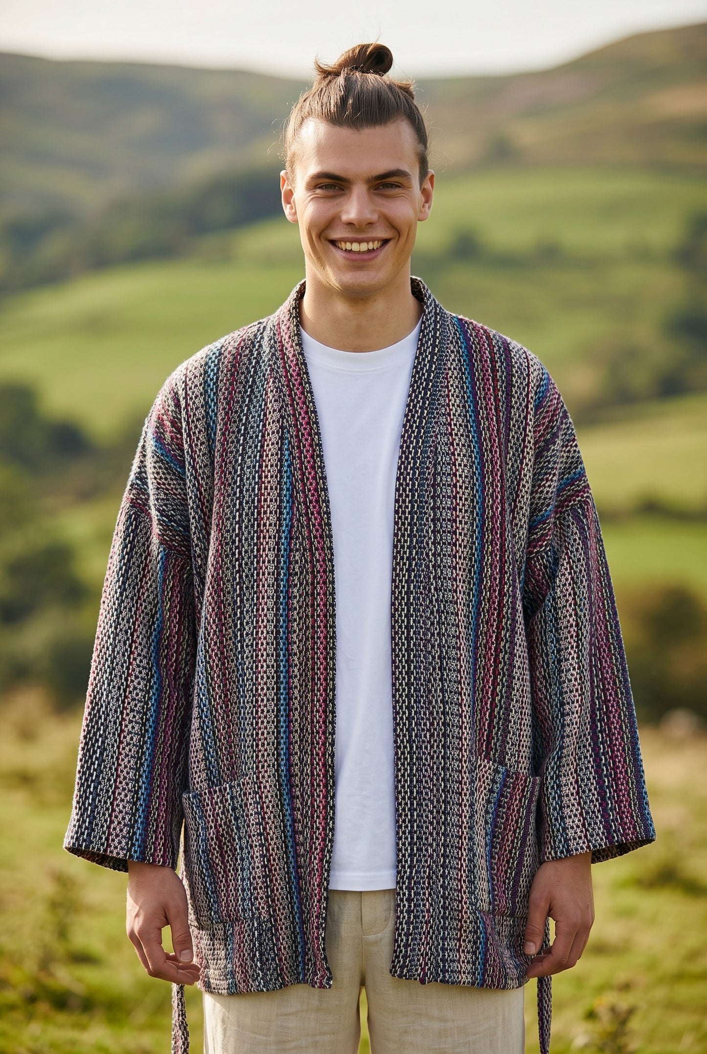 Mountain Soul Kimono Hırka  – Unisex Oversize Bohem Ceket - Sürdürülebilir