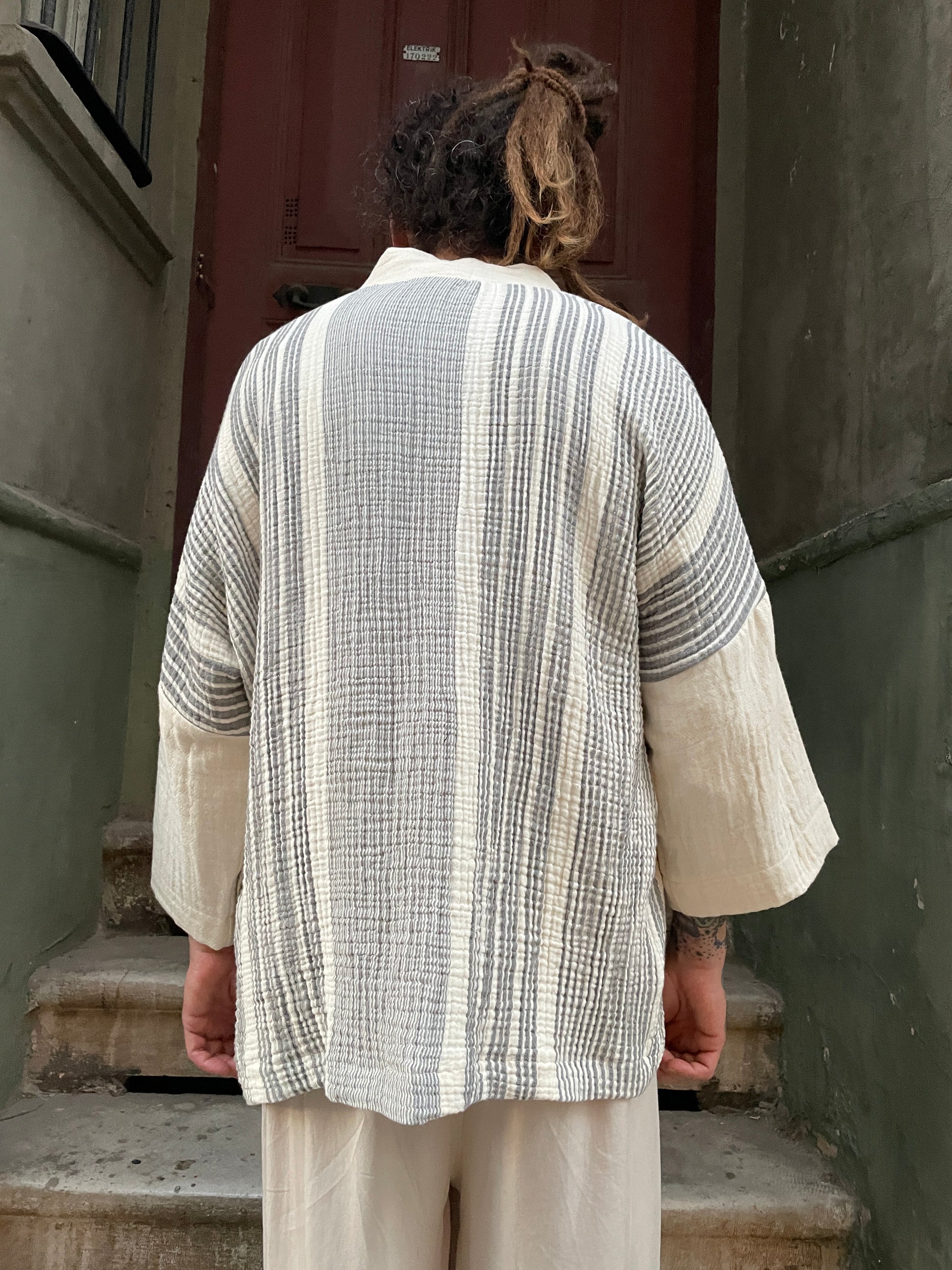Bohem Müslin Erkek Kimono