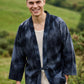 Erkek Kimono Midnight Flow – Batik Desenli, Doğal Kumaş, Sürdürülebilir Üretim