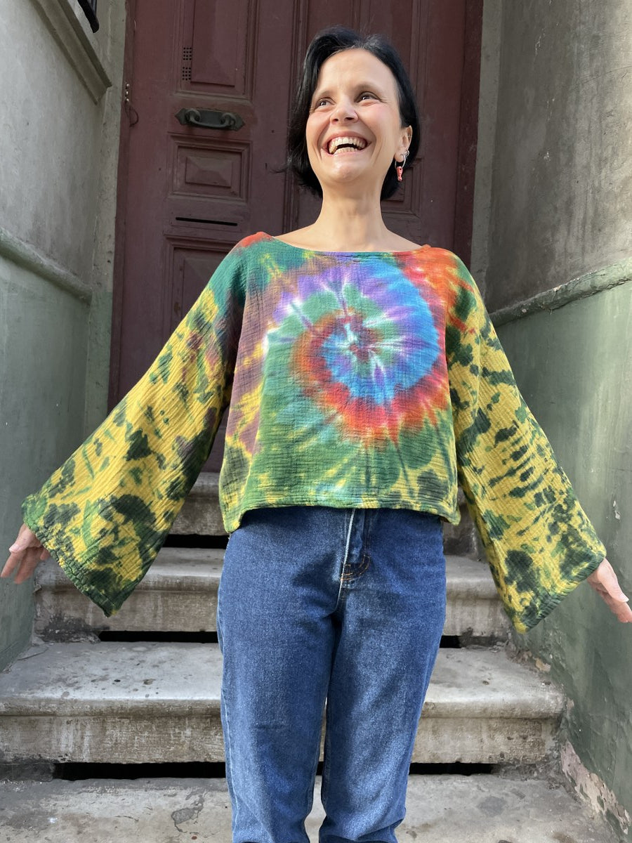 Batik Müslin Bluz – “Vortex”