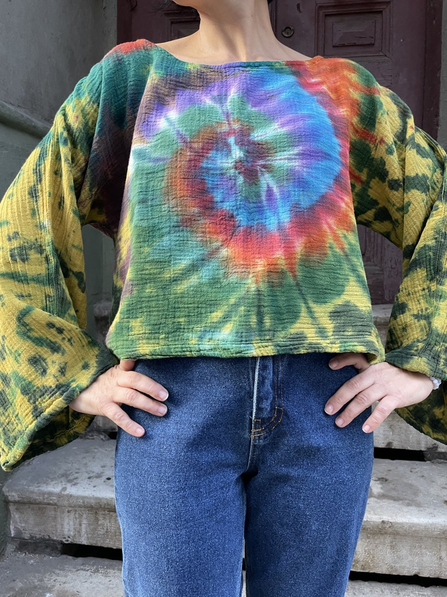 Batik Müslin Bluz – “Vortex”