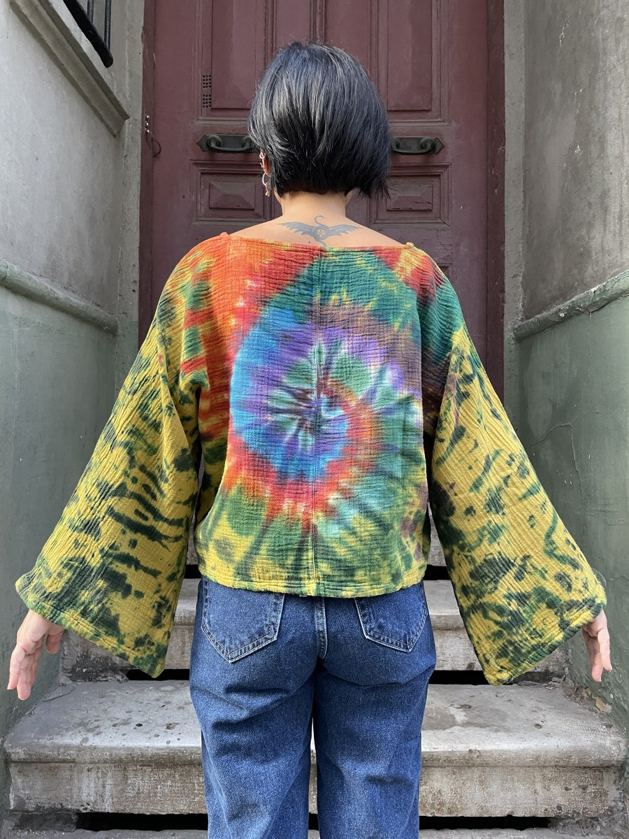 Batik Müslin Bluz – “Vortex”