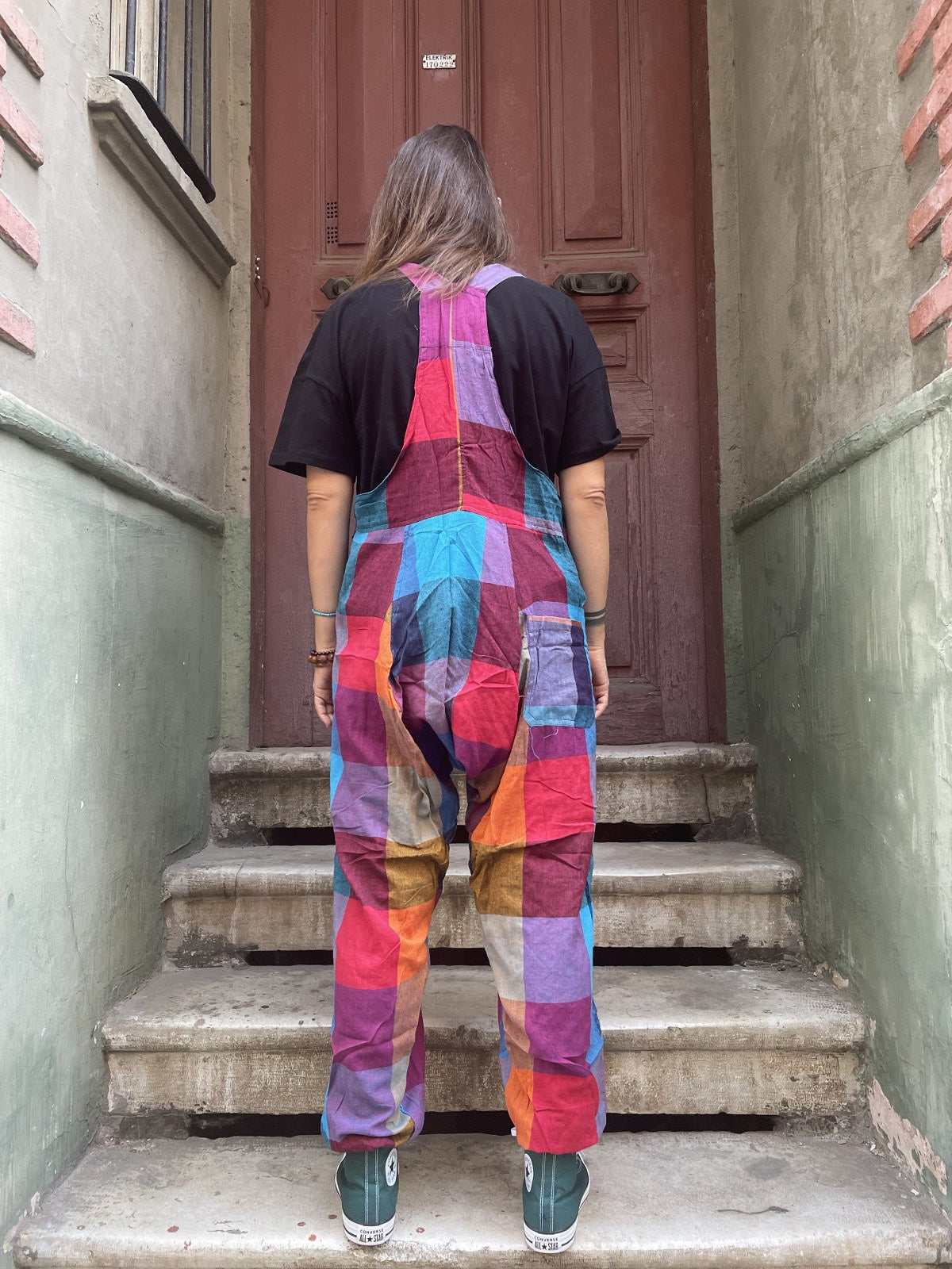 Unisex Nepal Patchwork Gökkusağı Tulum