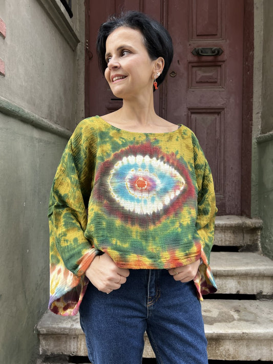 Kadın Batik Bluz Mystic Eye