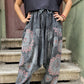 Unisex Nepal Mandala Desenli Bol Kadın Şalvar Pantolon