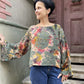 Batik Müslin Bluz – “Luna” – El Boyaması Bohem Tasarım,