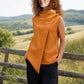 Bohemian Collar Detailed Vest Blouse