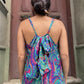 Paisley Desenli İpek Maxi Elbise