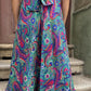 Paisley Desenli İpek Maxi Elbise