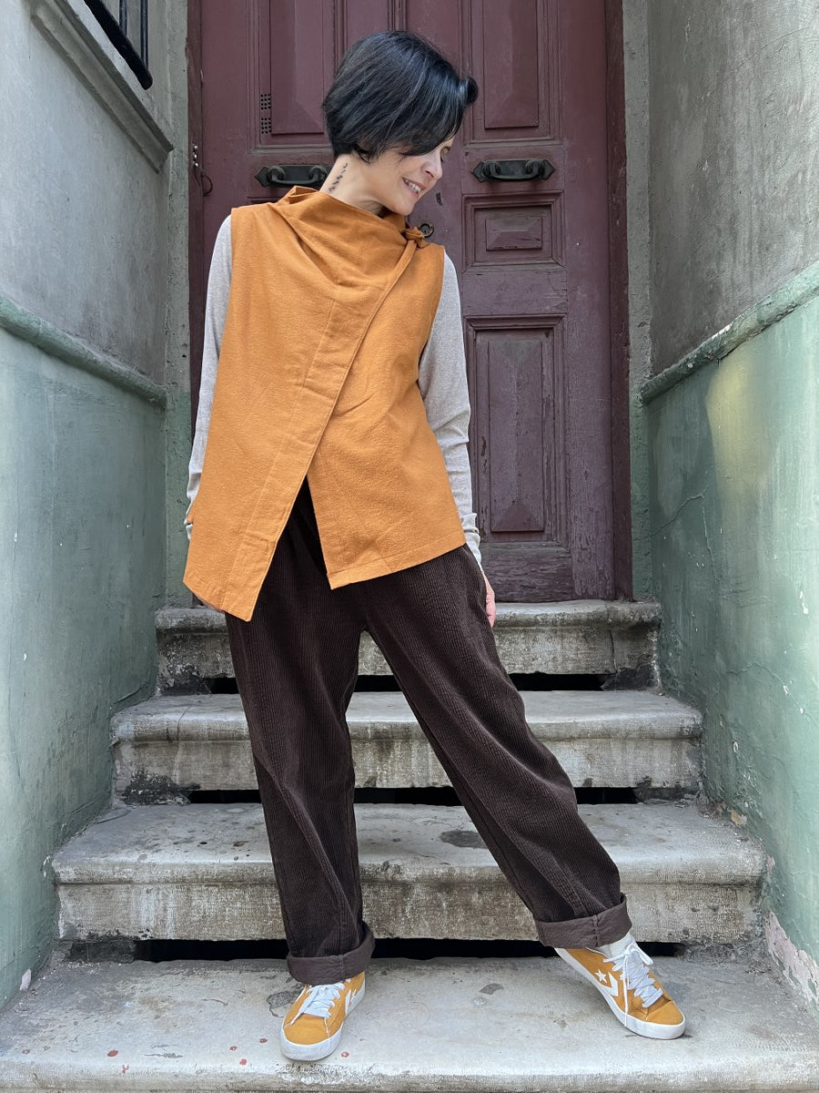 Kadın Kadife Pantolon Kahverengi 